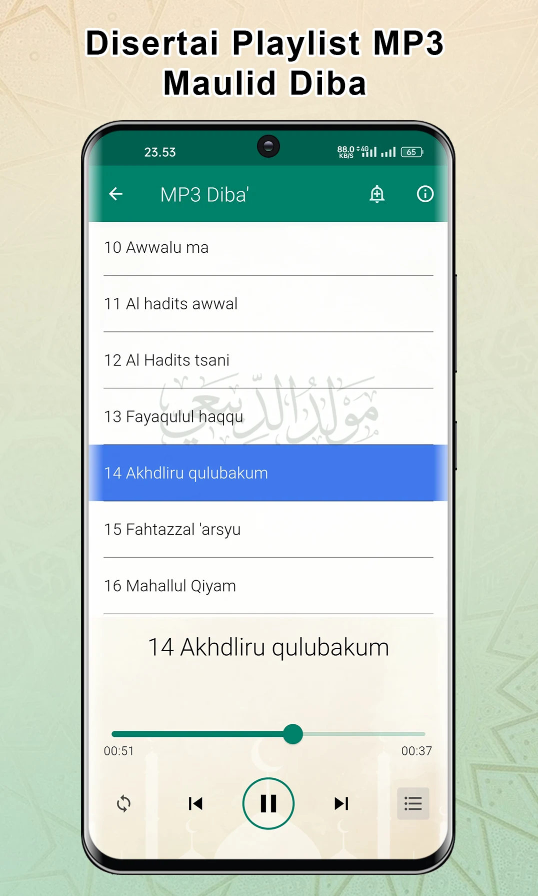 Maulid Diba Lengkap (Teks+MP3) screenshot