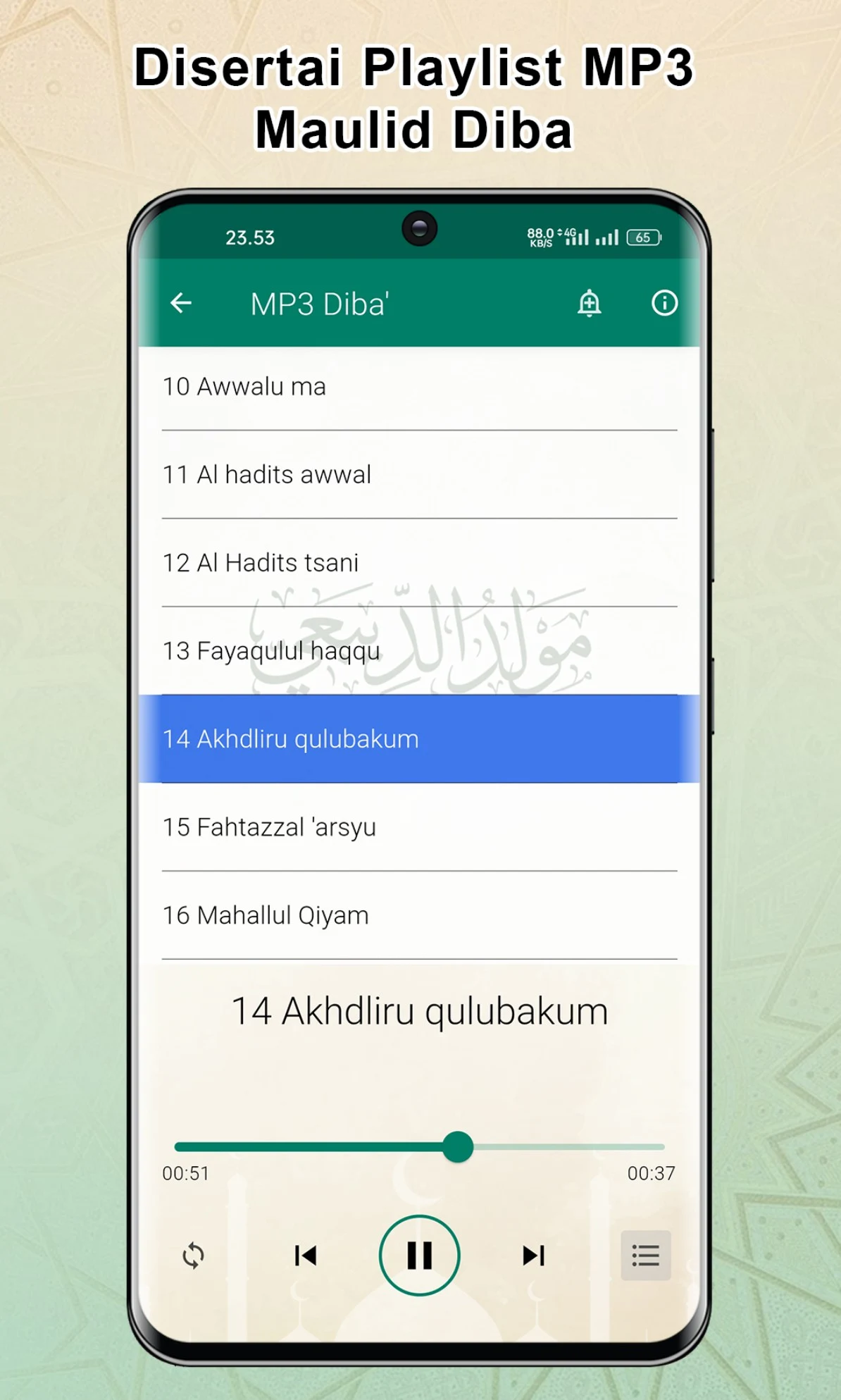 Maulid Diba Lengkap (Teks+MP3) screenshot
